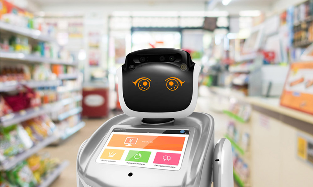 retail service robot, shopping service robot