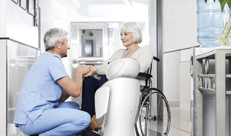 nursing care robot, healthcare robot, care robot for elderly
