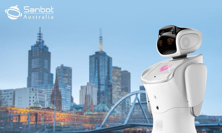 sanbot robot in Australia, commercial service robot, advanced ai robot