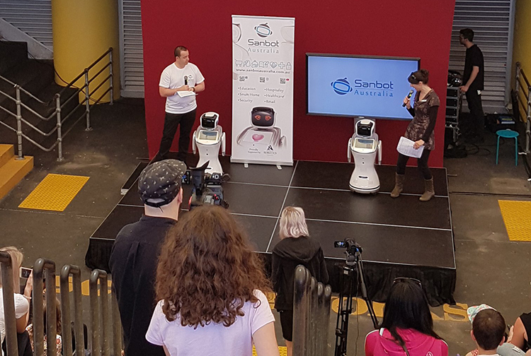 business promotion service robot, humanoid ai robot, ai serivce robot