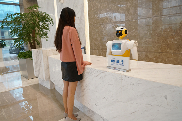 reception robot, customer service robot, humanoid robot